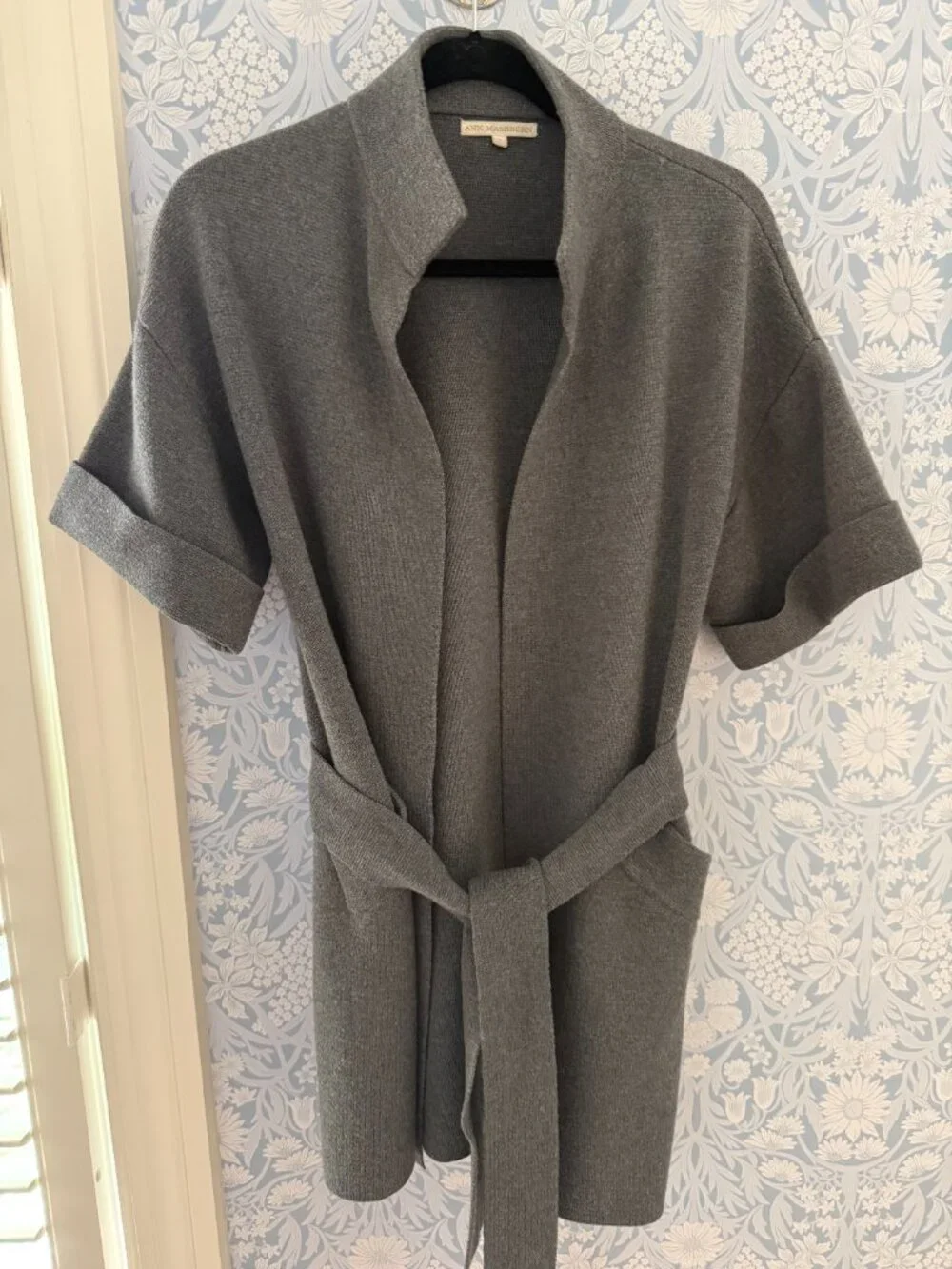 Ann Mashburn Belted Merino Wool Wrap 